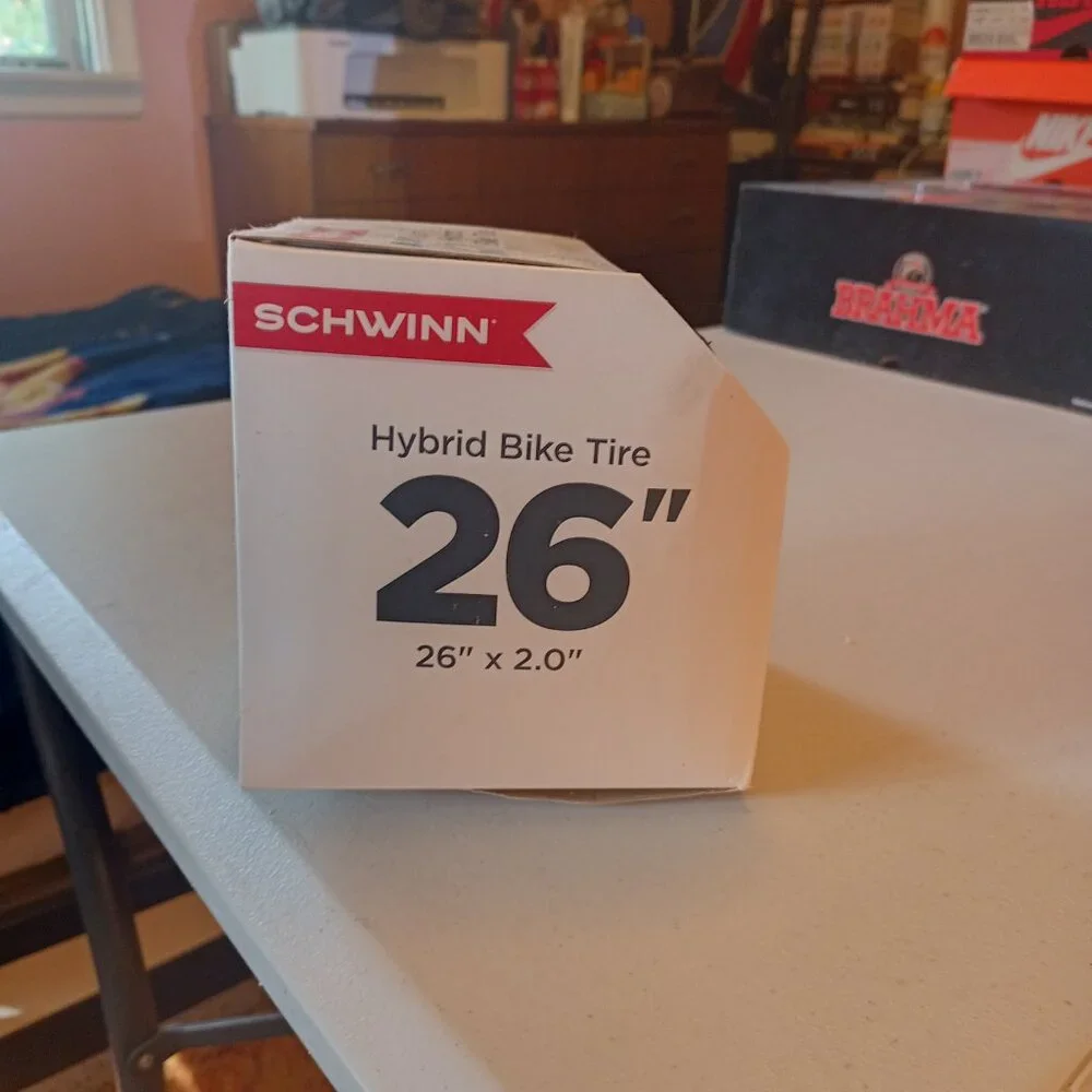 NEW Schwinn 26” x 2.0” Hybrid Bike Tire Combination Thread Black x 2 - Picture 4 of 4